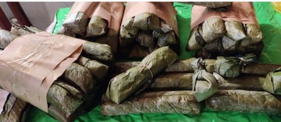Bâtons de manioc prêts pour la commercialisation